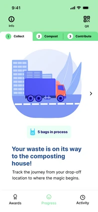 Your waste is on its way to the composting house